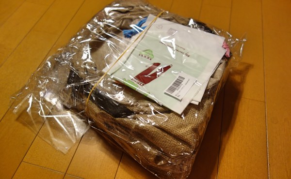 麻素材の収納ストッカー